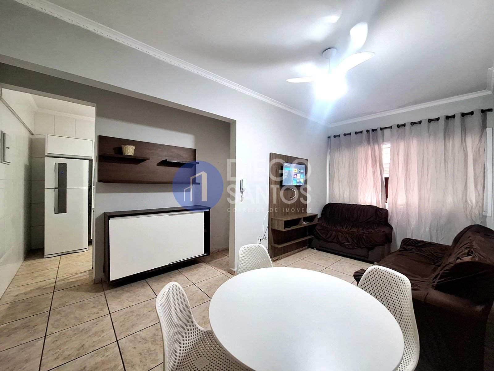 Apartamento Vista Mar 01 Dormitorio, Mobiliado, Ocian