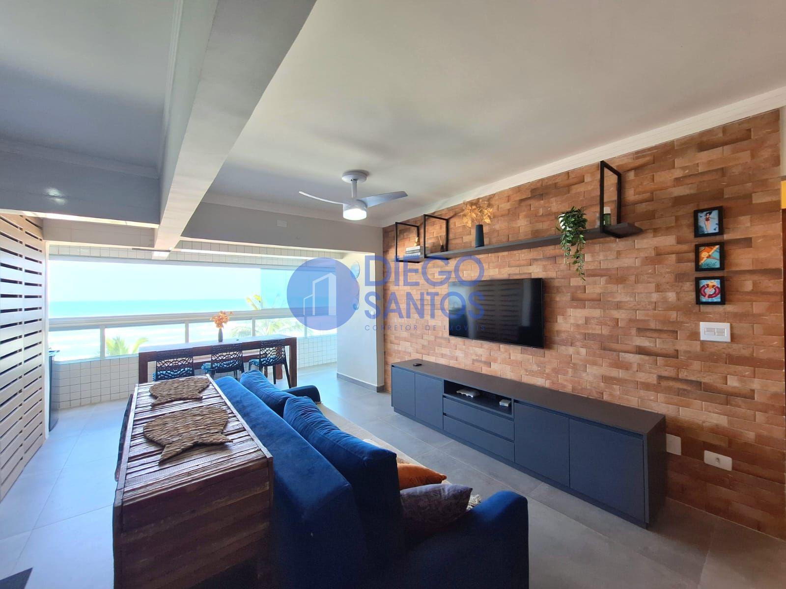 Apartamento Frente Mar 2 Dormitórios 1 Suíte 2 Vagas(Demarcadas)