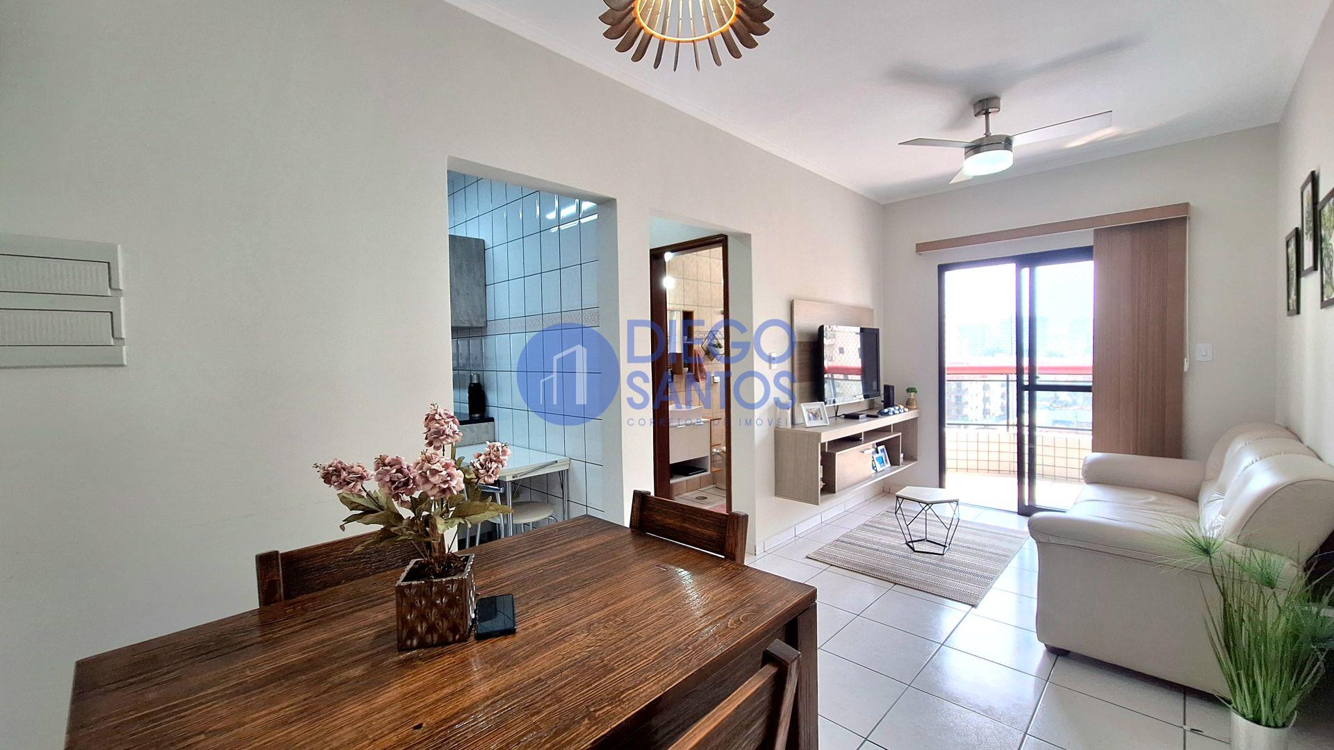 Apartamento 1 Dormitório com Vista Mar e Porteira Fechada- Vila Tupi