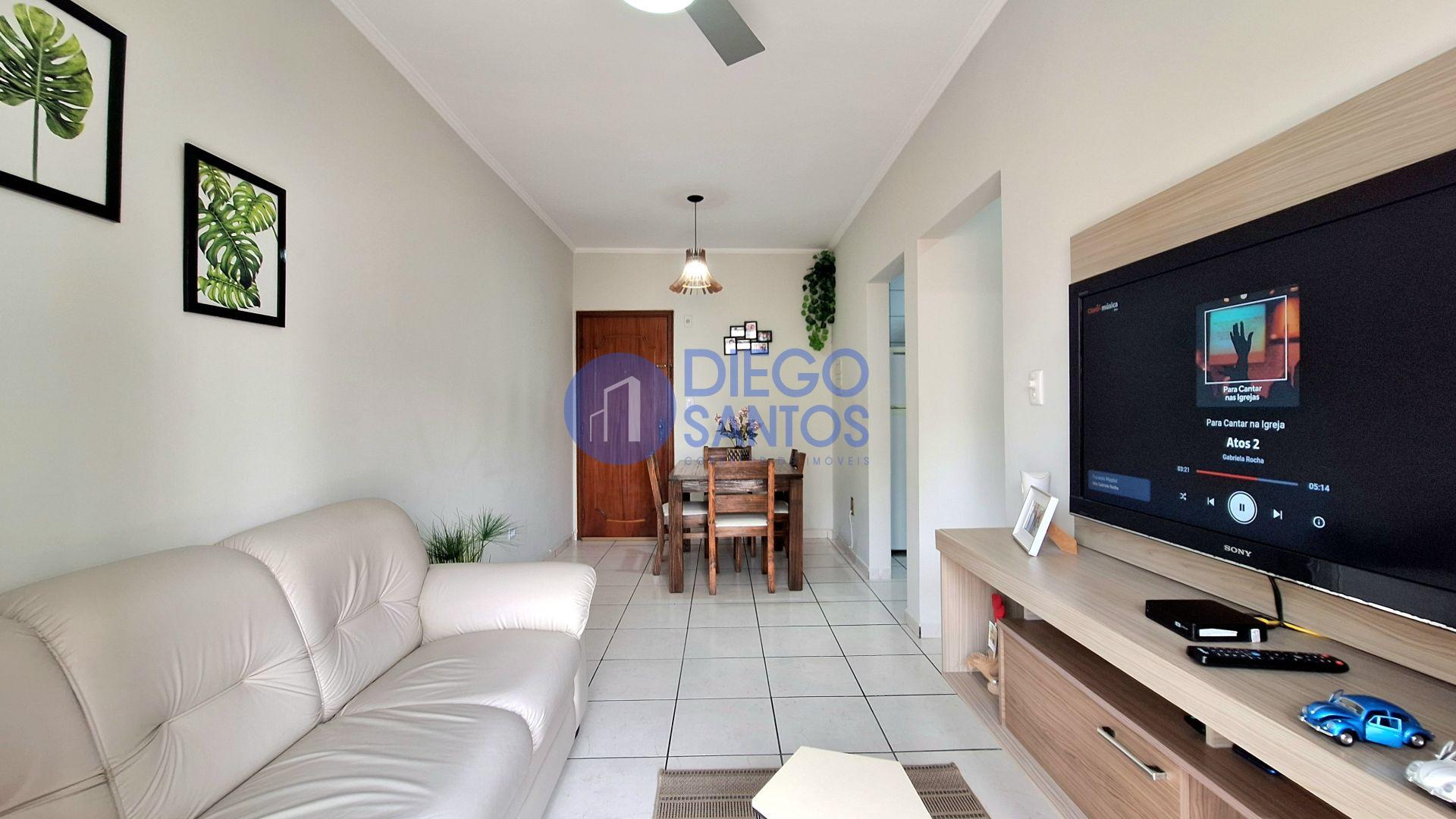 Apartamento 1 Dormitório com Vista Mar e Porteira Fechada- Vila Tupi