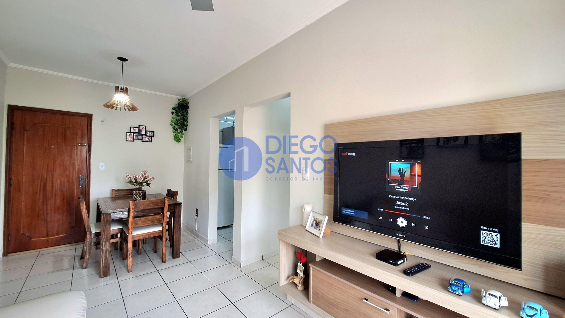 Apartamento 1 Dormitório com Vista Mar e Porteira Fechada- Vila Tupi