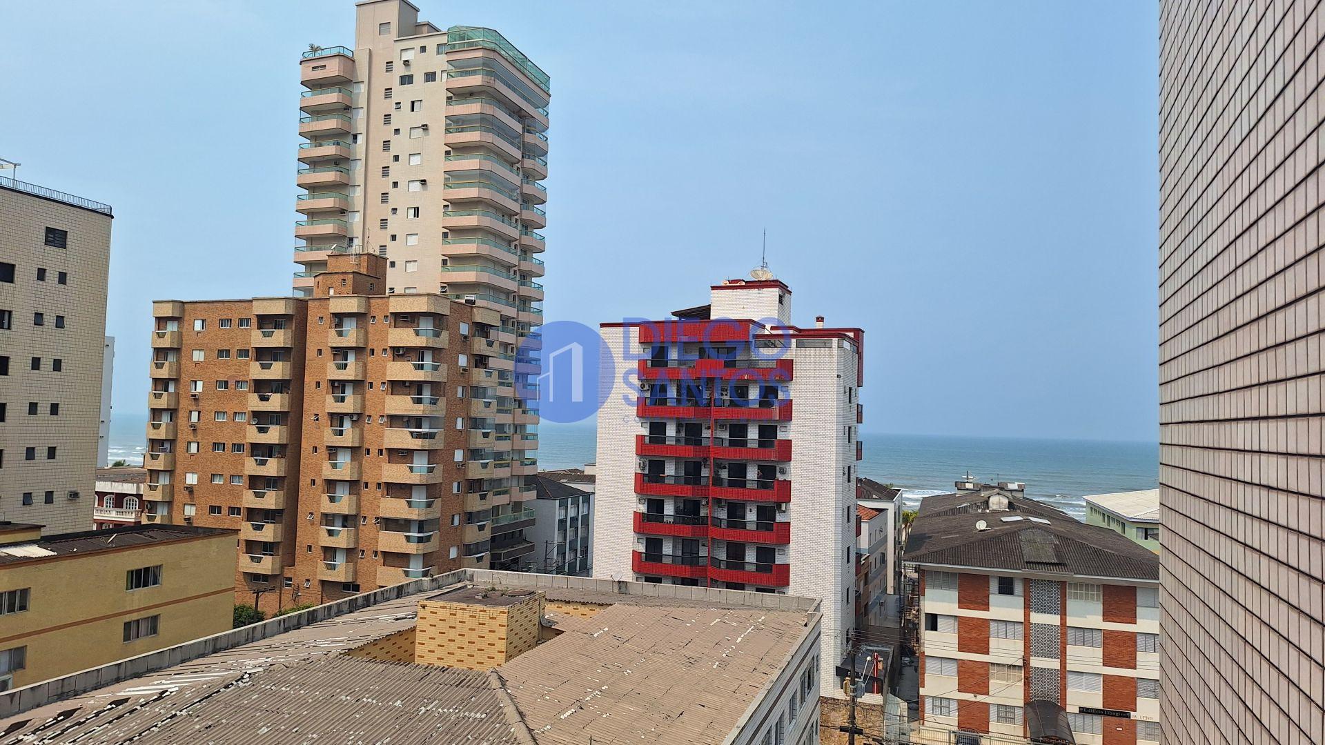 Apartamento 1 Dormitório com Vista Mar e Porteira Fechada- Vila Tupi