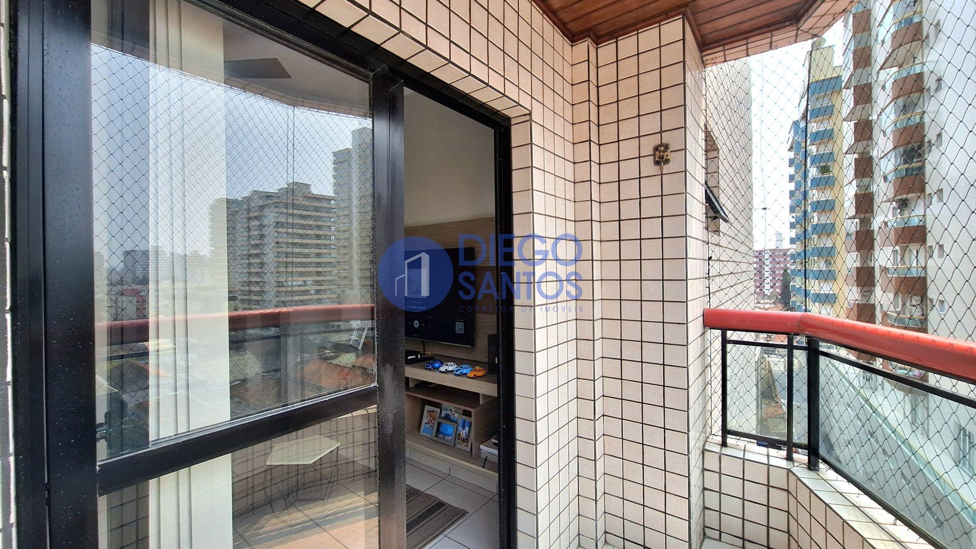 Apartamento 1 Dormitório com Vista Mar e Porteira Fechada- Vila Tupi