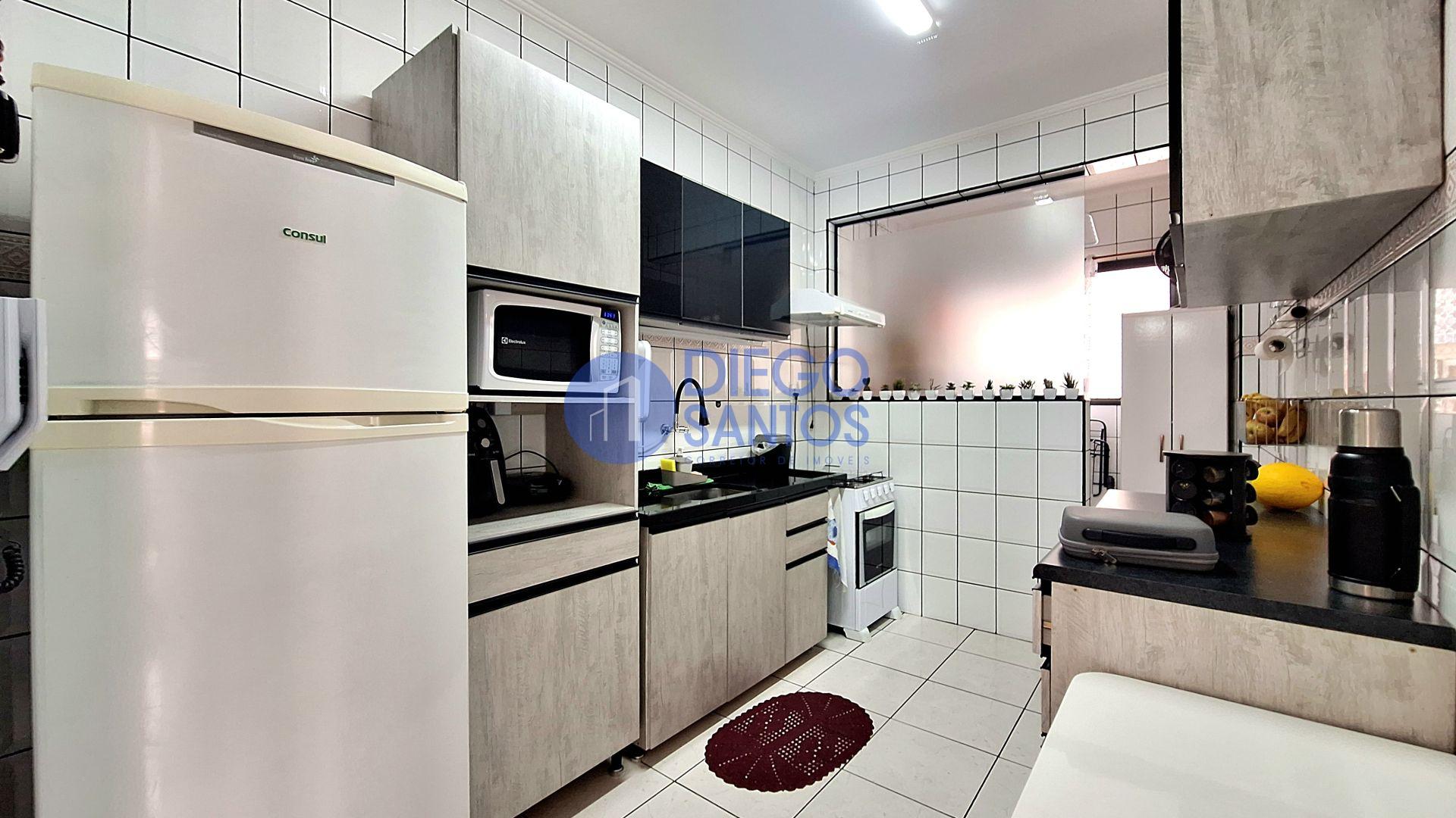 Apartamento 1 Dormitório com Vista Mar e Porteira Fechada- Vila Tupi