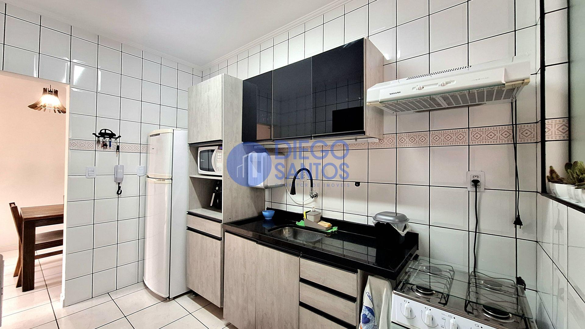 Apartamento 1 Dormitório com Vista Mar e Porteira Fechada- Vila Tupi