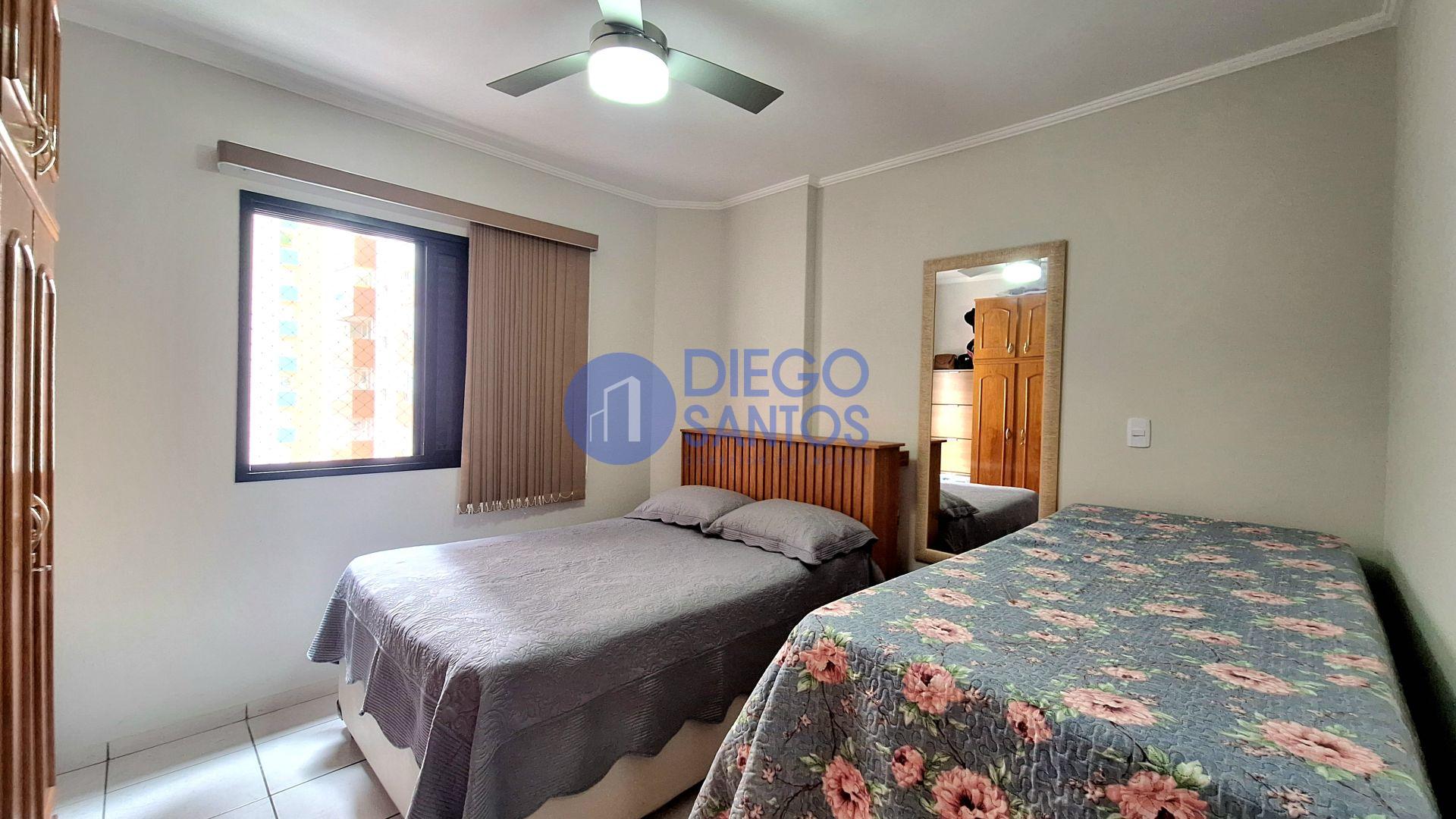 Apartamento 1 Dormitório com Vista Mar e Porteira Fechada- Vila Tupi