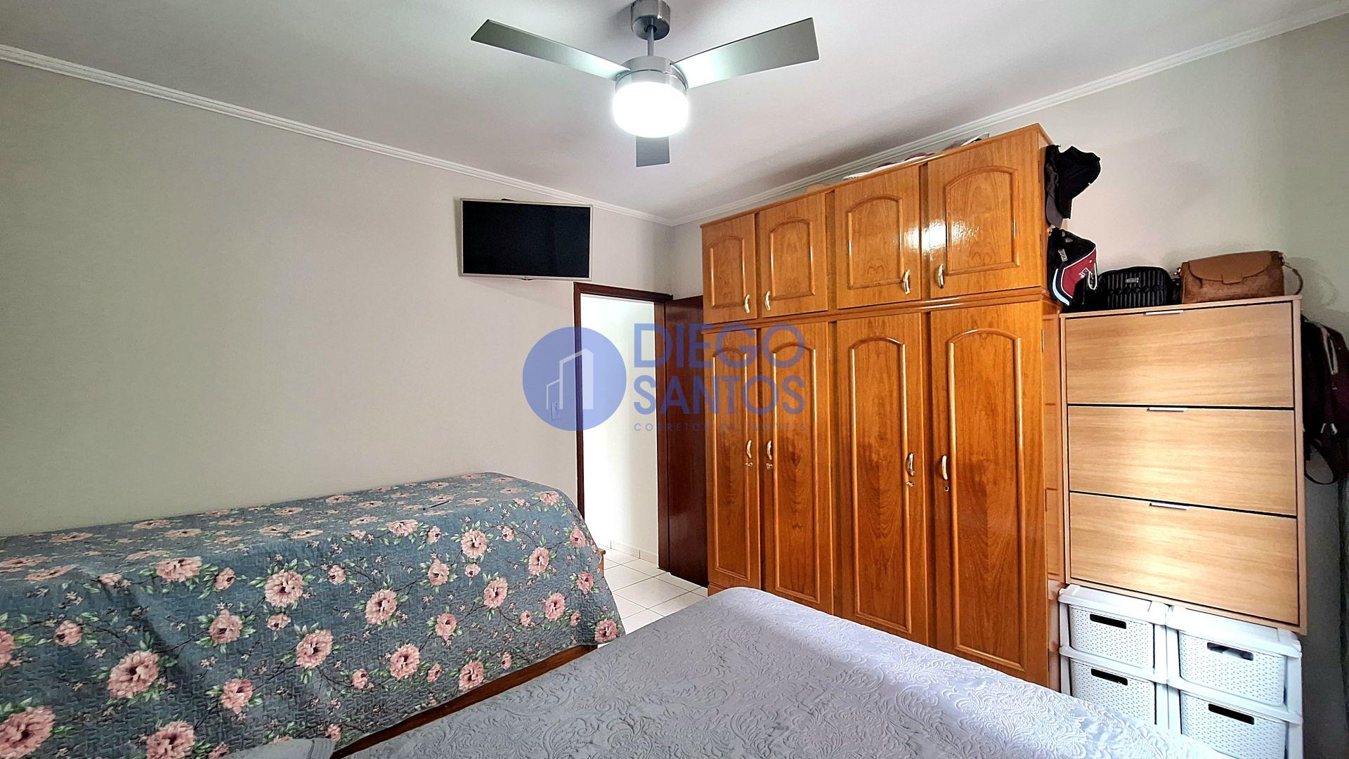 Apartamento 1 Dormitório com Vista Mar e Porteira Fechada- Vila Tupi