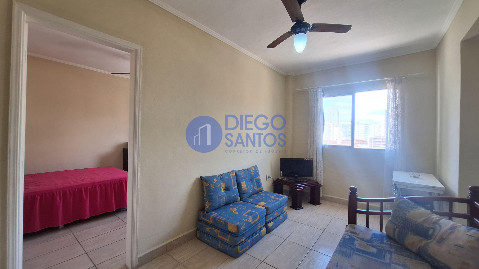 APARTAMENTO MOBILIADO 1 DORMITÓRIO – CANTO DO FORTE – A VENDA