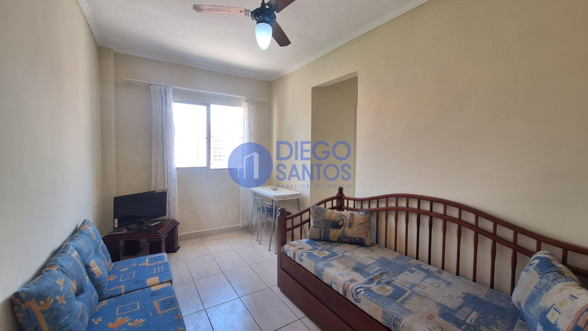 APARTAMENTO MOBILIADO 1 DORMITÓRIO – CANTO DO FORTE – A VENDA