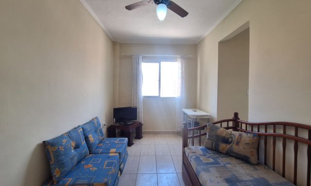 APARTAMENTO MOBILIADO 1 DORMITÓRIO – CANTO DO FORTE – A VENDA