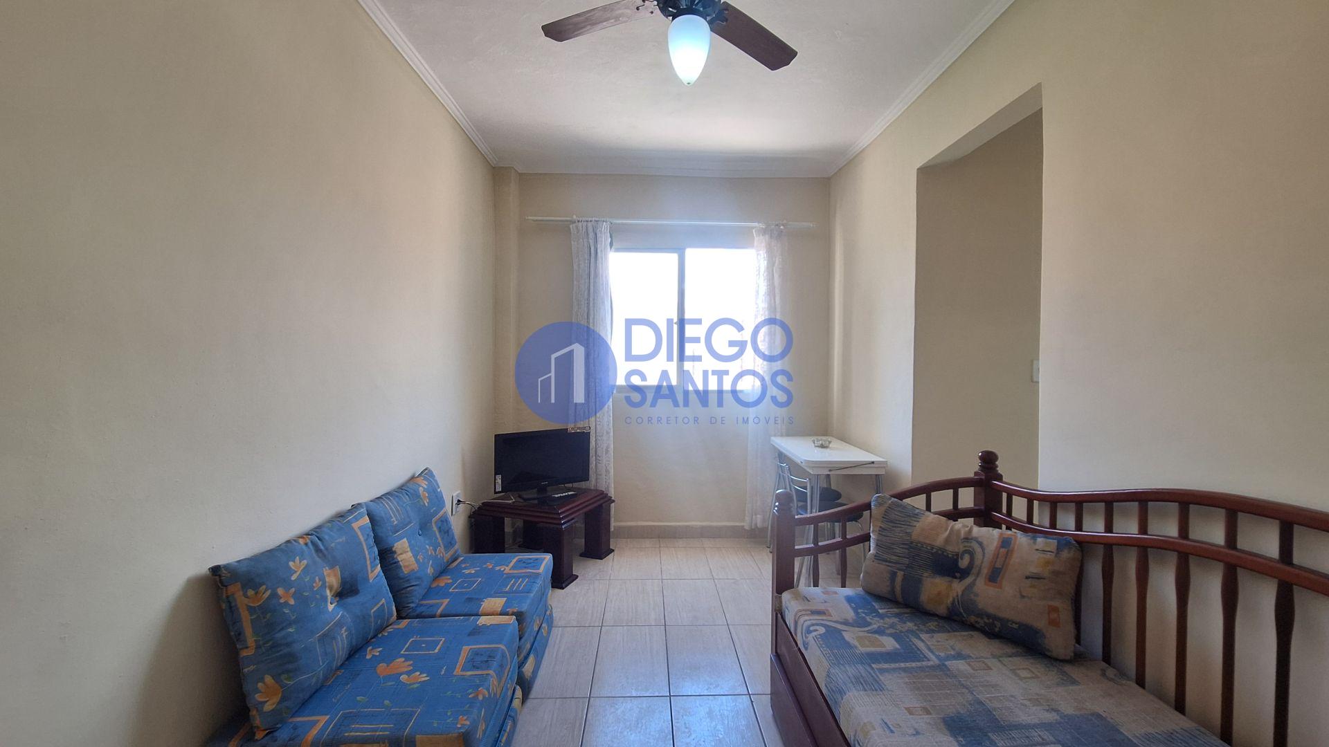 APARTAMENTO MOBILIADO 1 DORMITÓRIO – CANTO DO FORTE – A VENDA