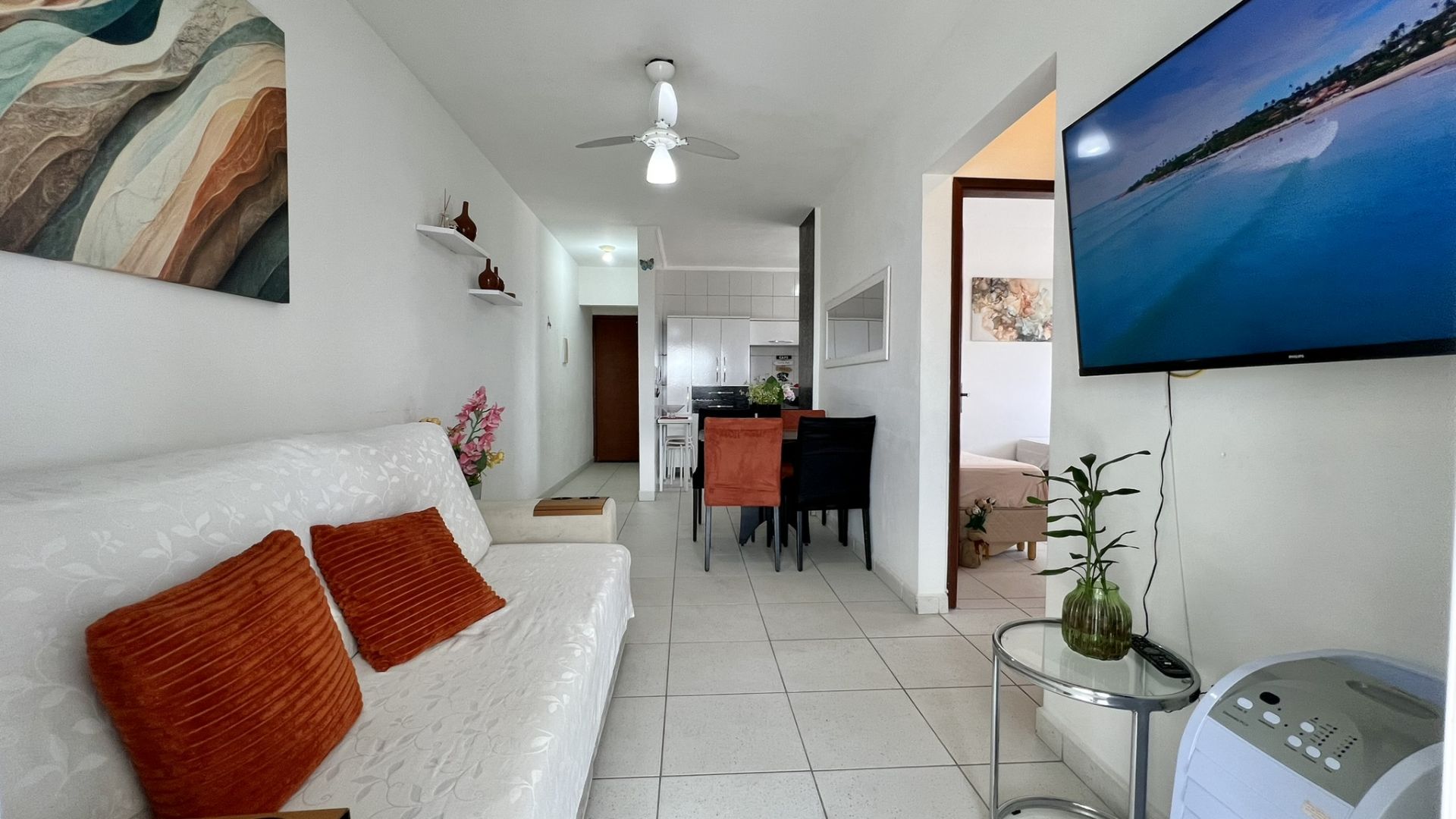 Apartamento Vista Mar Mobiliado 02 Dormitórios 01 Suíte 01 Vaga de Garagem, 67m2 Área Útil – Bairro Maracanã