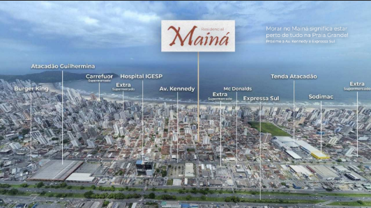Lançamento Residencial Mainá – Guilhermina – Praia Grande – SP