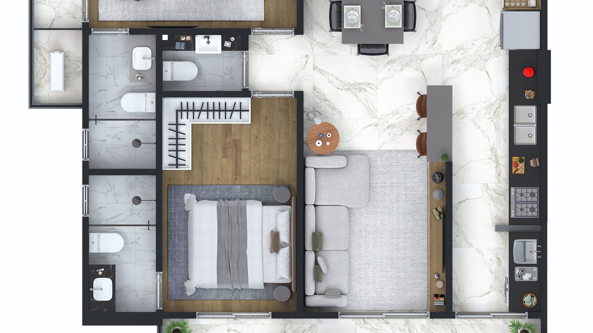 Apartamento 02 Dormitórios 01 Suite 02 Vagas, 93m2 – Aviação