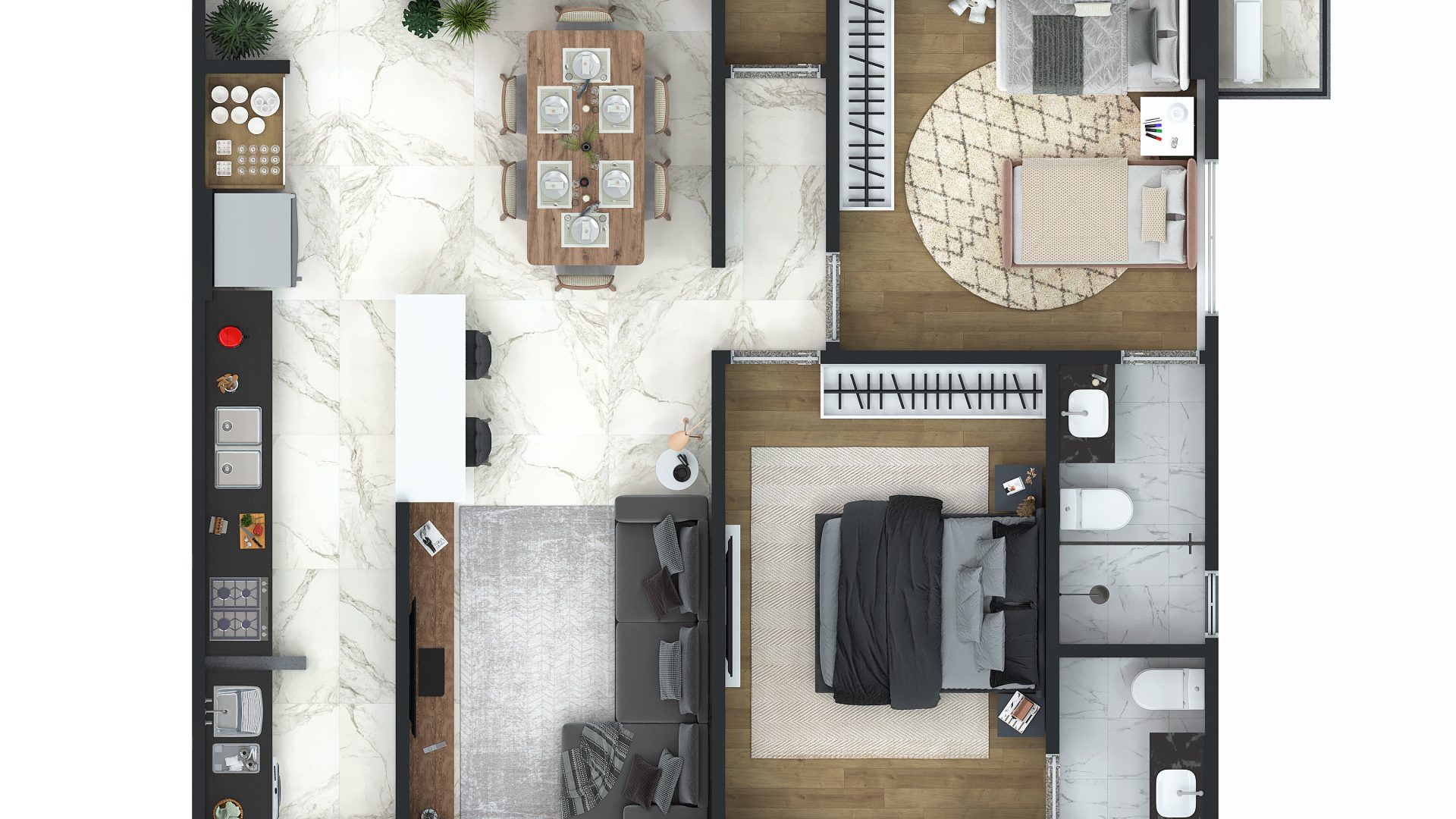 Apartamento 03 Dormitórios 03 Suítes – 02 Vagas de Garagem, 118,34m2 – Aviação