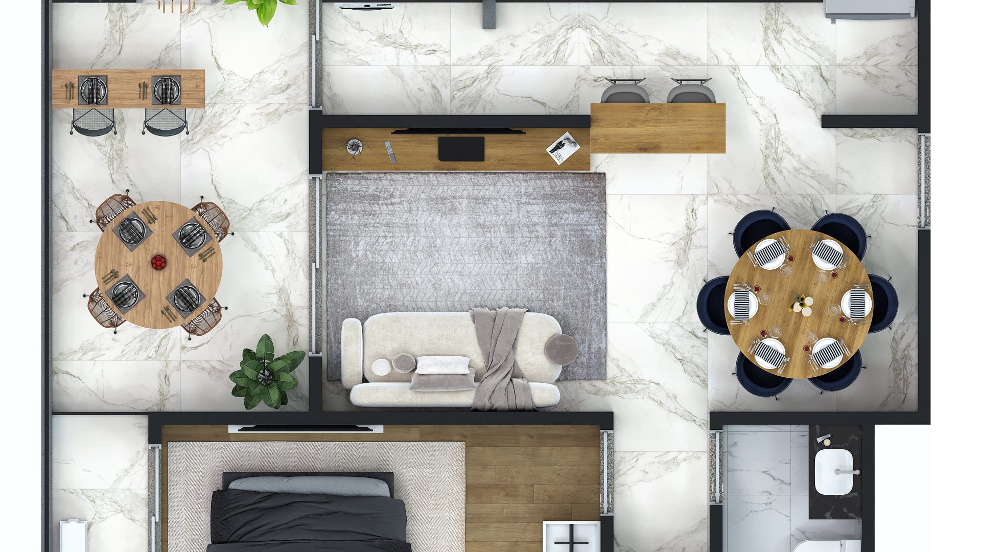 Apartamento 01 Dormitório 01 Vaga, 56,86m2 – Aviação