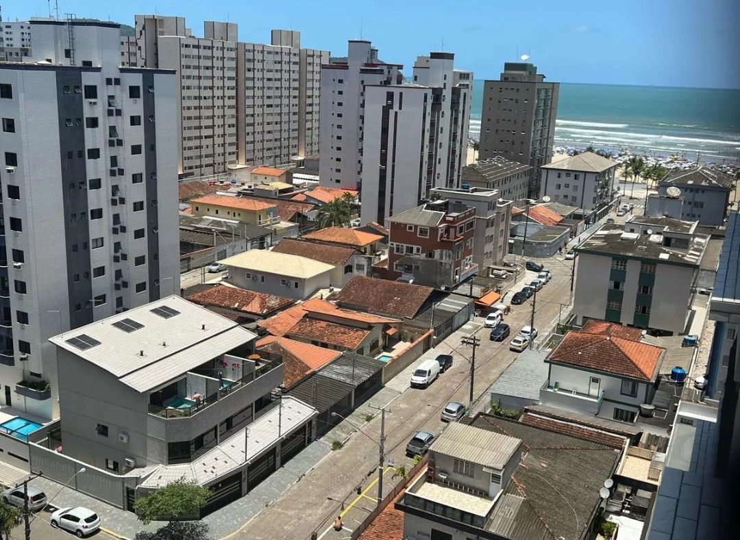 Apartamento Mobiliado com Vista Mar na Guilhermina em Praia Grande – 2 Dormitórios (1 Suíte), Lazer Completo e Portaria 24h | 74m² | Financiamento Bancário