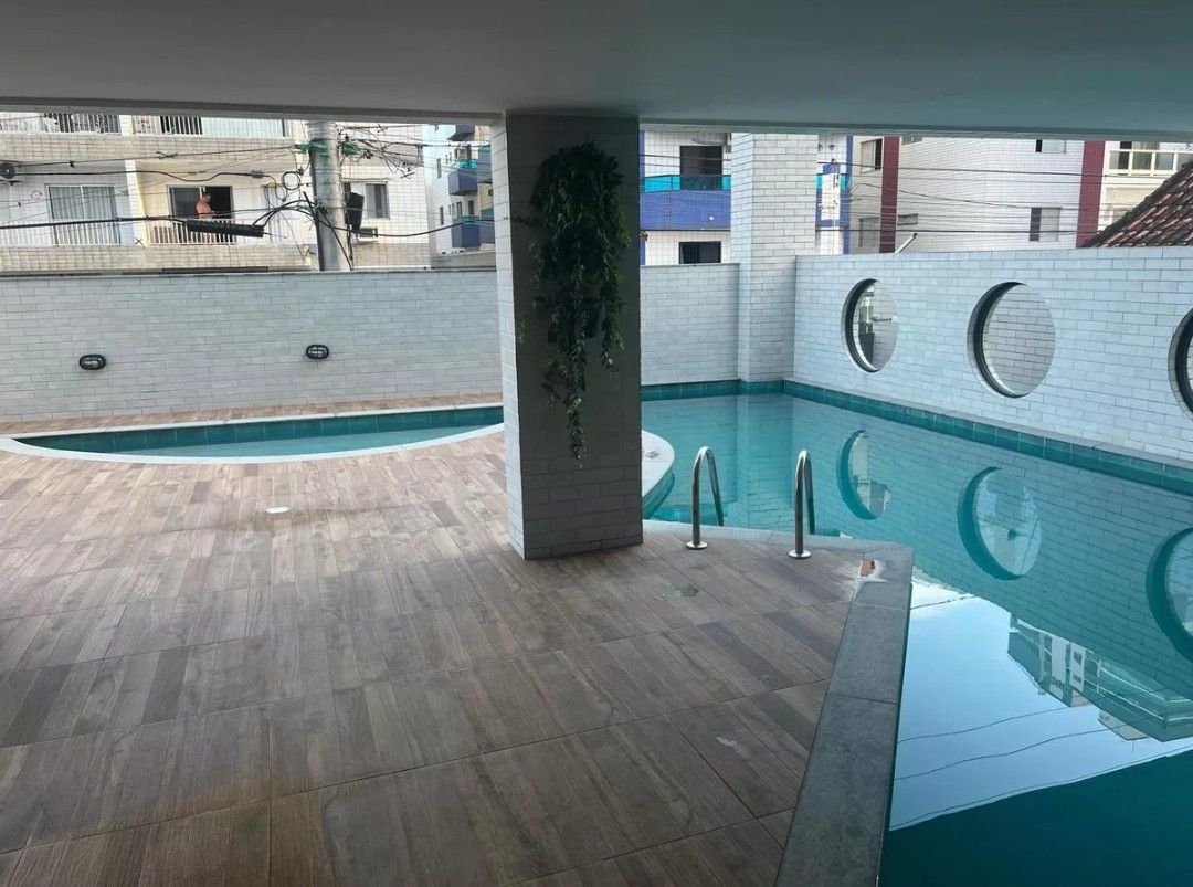 Apartamento Mobiliado com Vista Mar na Guilhermina em Praia Grande – 2 Dormitórios (1 Suíte), Lazer Completo e Portaria 24h | 74m² | Financiamento Bancário