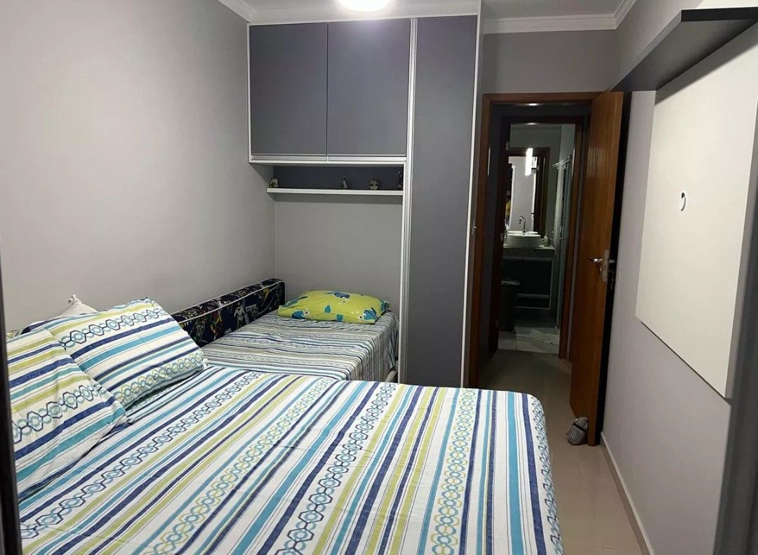Apartamento Mobiliado com Vista Mar na Guilhermina em Praia Grande – 2 Dormitórios (1 Suíte), Lazer Completo e Portaria 24h | 74m² | Financiamento Bancário
